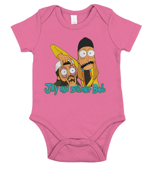 Jay und Silent Bob mit Logo T-Shirt Short Sleeve Baby One-Piece