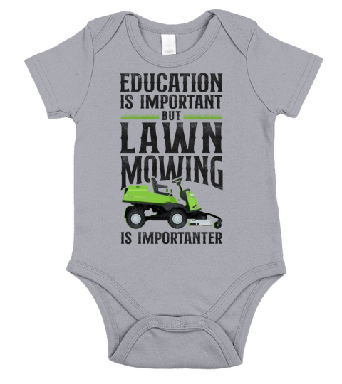 Lawn Mower Mowing Dad Father Short Sleeve Baby One-Piece