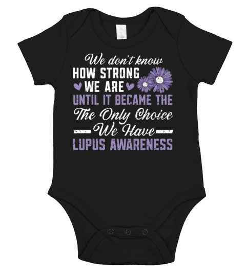 Lupus Awareness Purple Ribbon Autoimmune Disease Short Sleeve Baby One-Piece