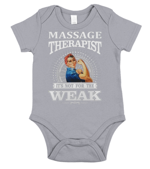 MASSAGE THERAPIST NOT FOR THE WEAK Short Sleeve Baby One-Piece