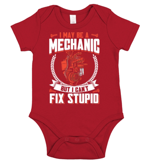 Mechanic Quote Garage Gift for Mechanic Short Sleeve Baby One-Piece