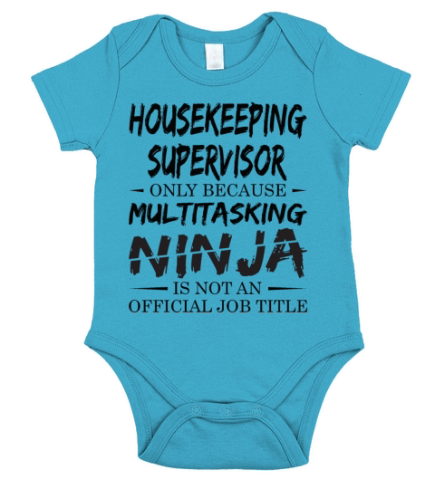 Ninja Housekeeping Supervisor Short Sleeve Baby One-Piece