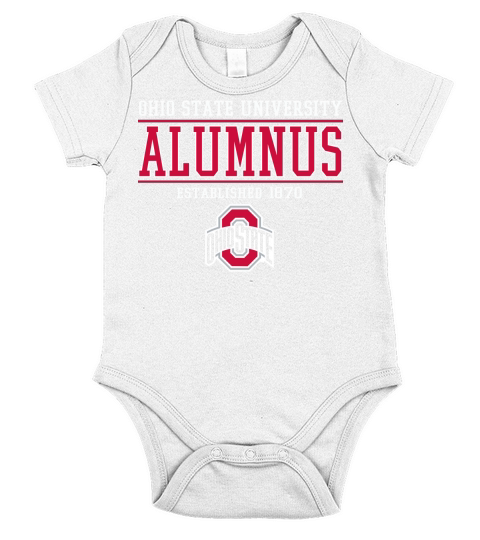 Ohio State university Alumnus established 1870 Short Sleeve Baby One-Piece