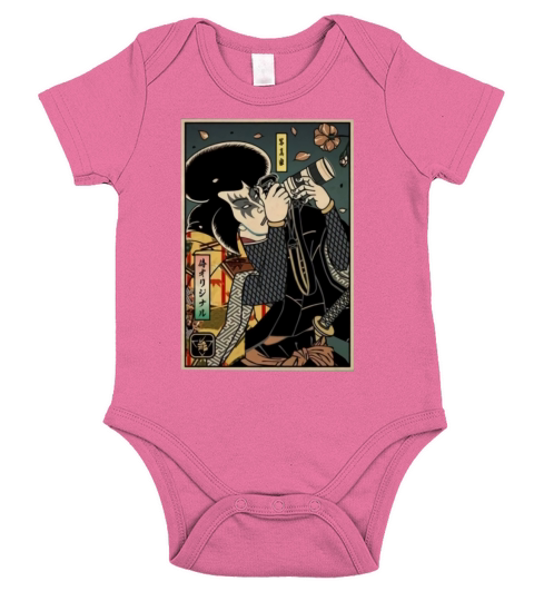 Photographer Samurai Short Sleeve Baby One-Piece