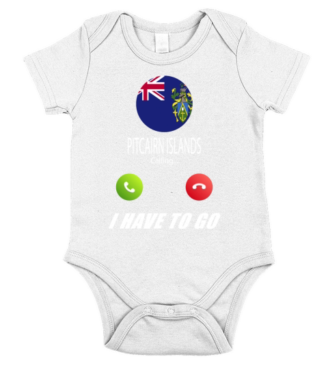 Pitcairn Islands is calling Is calling Flag Saying Short Sleeve Baby One-Piece