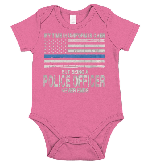 POLICE RETIRED Short Sleeve Baby One-Piece