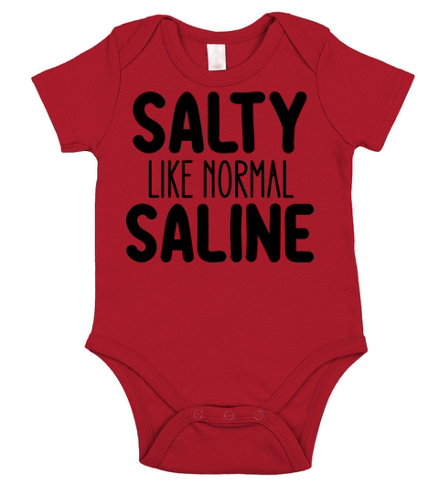 Salty Like Normal Saline Short Sleeve Baby One-Piece