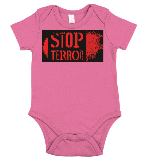Stop Terror Short Sleeve Baby One-Piece