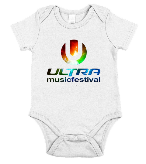 Ultra Music Festival Baseball Short Sleeve Baby One-Piece