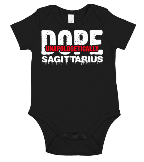 Unapologetically Dope Sagittarius Zodiac Sign Short Sleeve Baby One-Piece