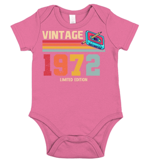 Vintage 50 Birthday Costume Men 50th BDay Birthday Short Sleeve Baby One-Piece