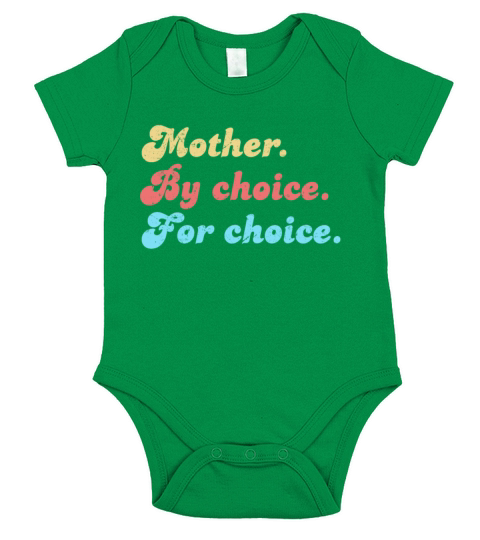 Vintage Mother Choice Feminist Feminism Pro Choice Short Sleeve Baby One-Piece
