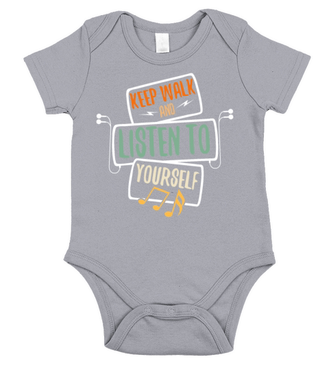 Walk And Listen To Yourself Short Sleeve Baby One-Piece