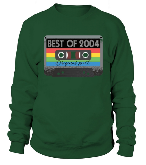 Best Of 2004 Vintage Cassette Retro Birthday Sweatshirt Unisex