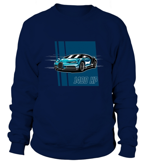 Bugatti Chiron Blue T-Shirt Sweatshirt Unisex