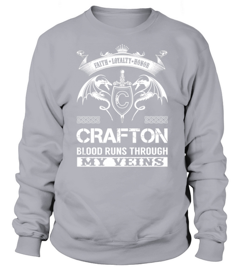 CRAFTON Last Name, Surname Tshirt Sweatshirt Unisex