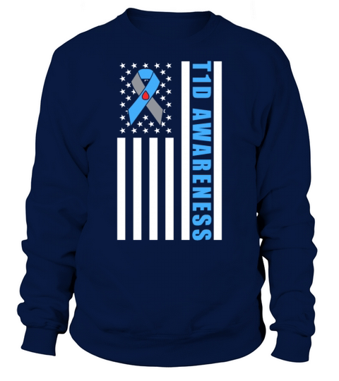 Cure T1D Diabetes Type 1 Awareness Month Sweatshirt Unisex