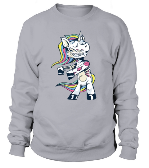 Funny Zombie Unicorn Dancing Sweatshirt Unisex