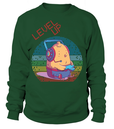 Level Up Gamer Video Games Retro Vintage Gaming Ch Sweatshirt Unisex
