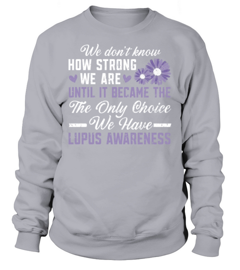 Lupus Awareness Purple Ribbon Autoimmune Disease Sweatshirt Unisex