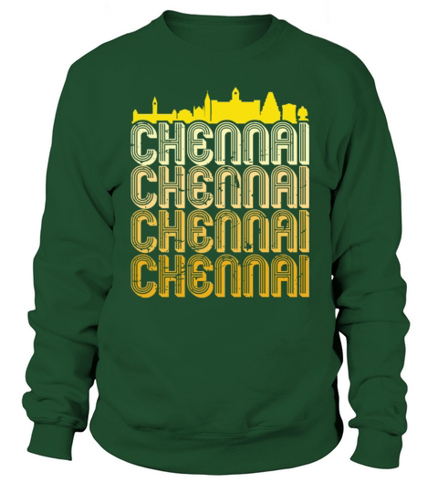 Madras Chennai Yellow Vintage Tamil Design Sweatshirt Unisex