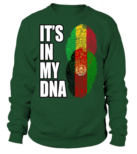 Malian And Afghanistan Mix Heritage DNA Flag Sweatshirt Unisex