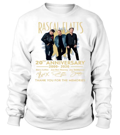Rascal Flatts Band 20th Anniversary 2000-2020 Signature shirt Sweatshirt Unisex