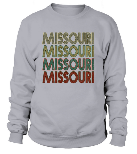 Retro America State Flag Vintage Missouri Sweatshirt Unisex