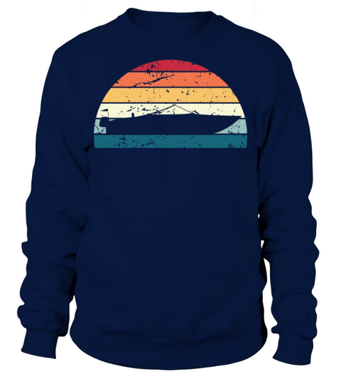 Retro Motorboating Sunset Vintage Motorboating Sweatshirt Unisex