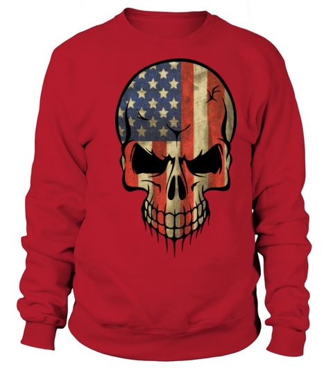 skull flag us Sweatshirt Unisex