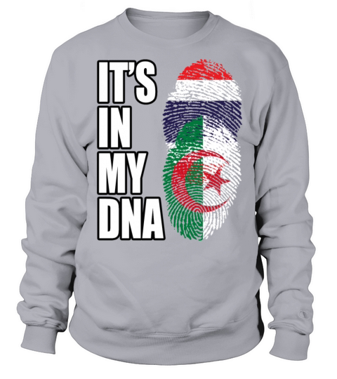 Thai And Algerian Vintage Heritage DNA Flag Sweatshirt Unisex
