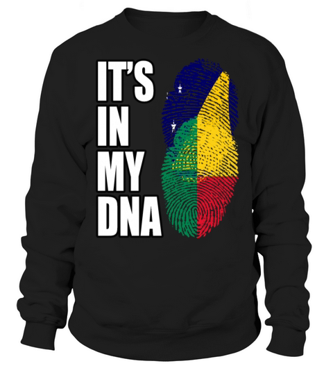 Tokelauan And Benin Mix Heritage DNA Flag Sweatshirt Unisex