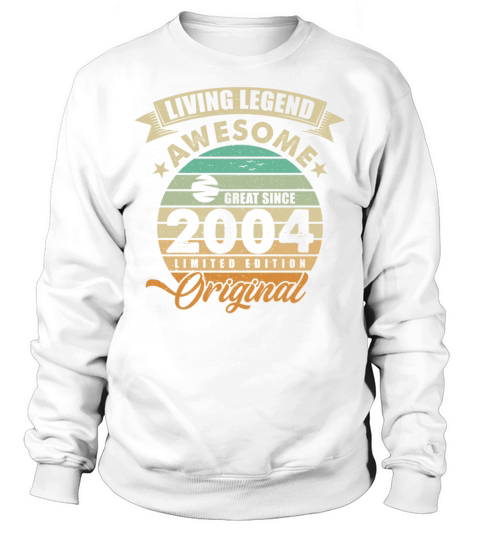 Vintaga 2004 Birthday Sweatshirt Unisex