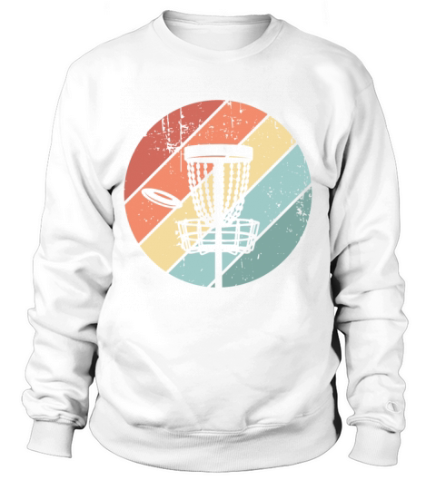 Vintage Disc Golf Retro Sunset Gift Sweatshirt Unisex