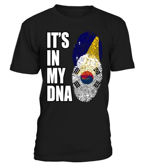 Tokelauan And South Korean Mix Heritage DNA Flag T-Shirt Unisex