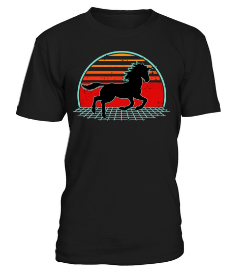 Unicorn Retro Vintage 80s Horse Lover T-Shirt Unisex