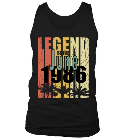 1986 vintage born in June gift Tank Top Unisex