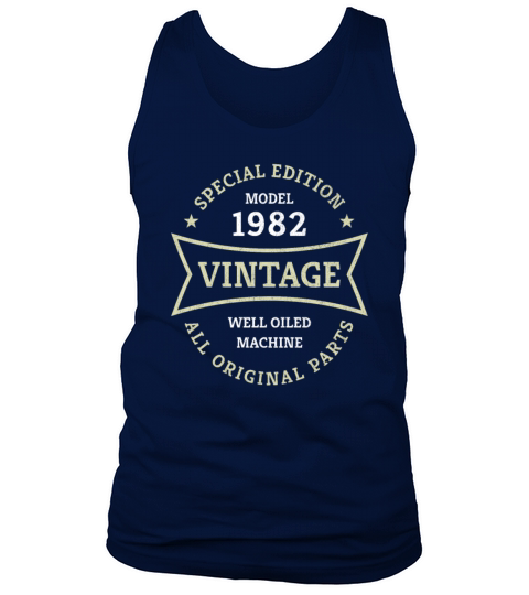 40th Birthday Gifts Born 1982 Vintage 40 Year Old Tank Top Unisex