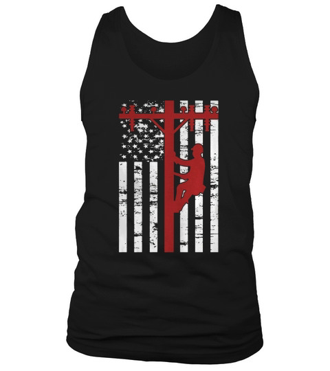 American Lineman Shirt Tank Top Unisex