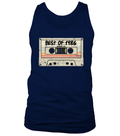 Best of 1986 Cassette Tape Birthday Tank Top Unisex