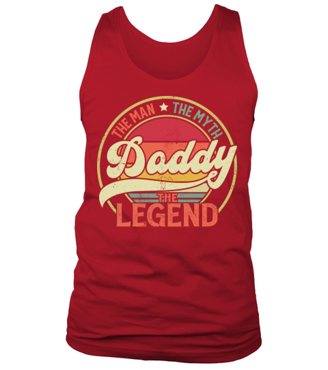 Daddy The Man The Myth The Legend Vintage Sunset Tank Top Unisex