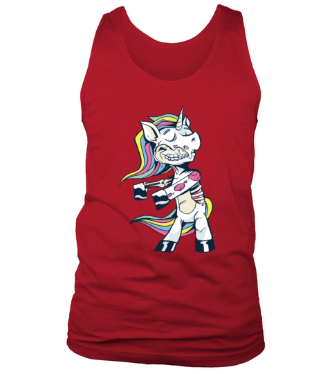 Funny Zombie Unicorn Dancing Tank Top Unisex