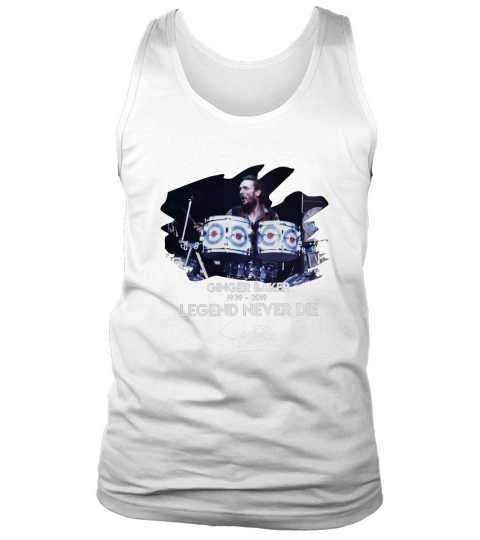 Ginger Baker 1939-2019 legend never die signature shirt Tank Top Unisex