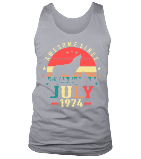 In July 1974 Retro Tank Top Unisex