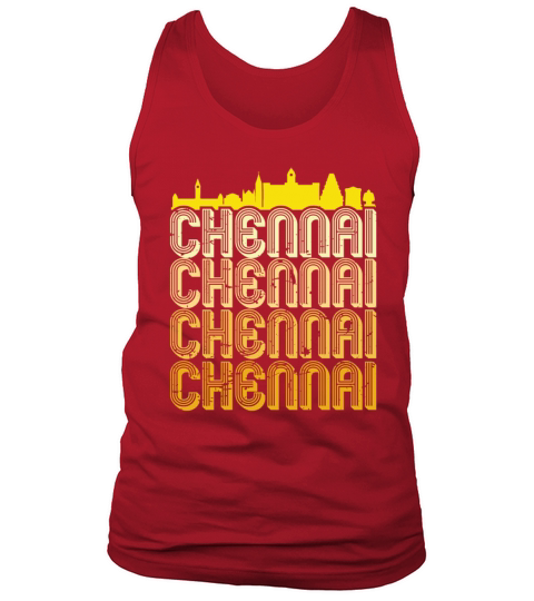 Madras Chennai Yellow Vintage Tamil Design Tank Top Unisex