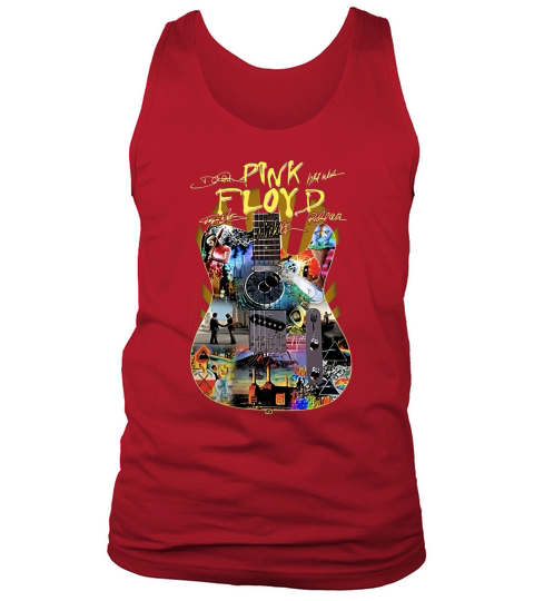 Pink Floyd guitar signatures shirt Tank Top Unisex