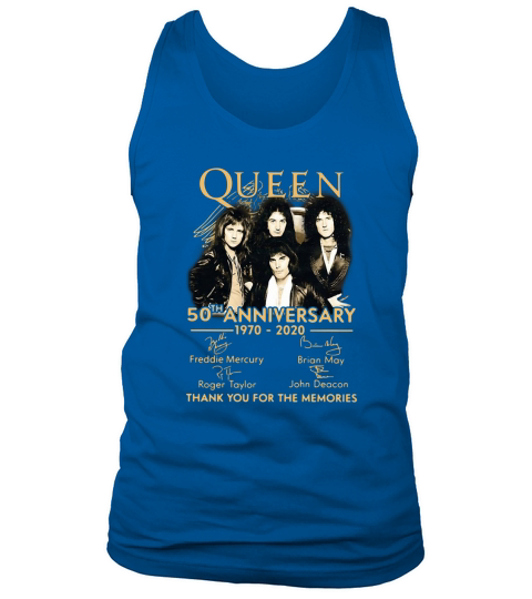Queen 50th Anniversary 1970-2020 Thank You For The Memories shirt Tank Top Unisex