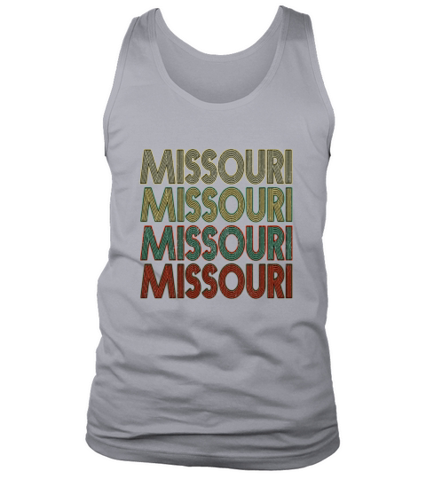 Retro America State Flag Vintage Missouri Tank Top Unisex