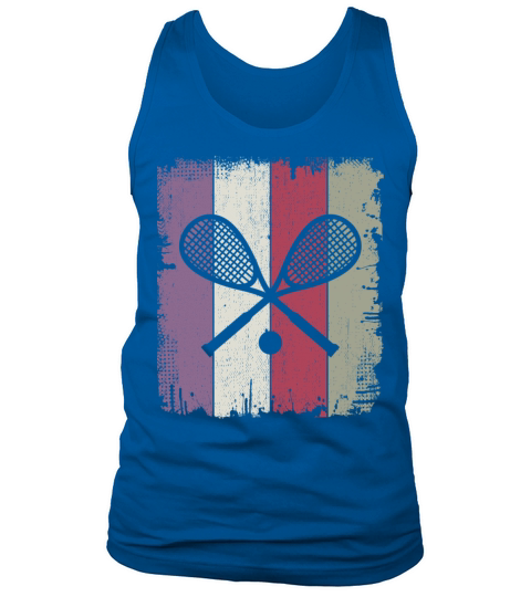 Retro Squash Player Team Fans Lovers Coaches Gift Tank Top Unisex