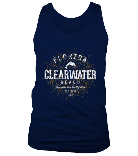 Retro Vintage Clearwater Beach Tank Top Unisex